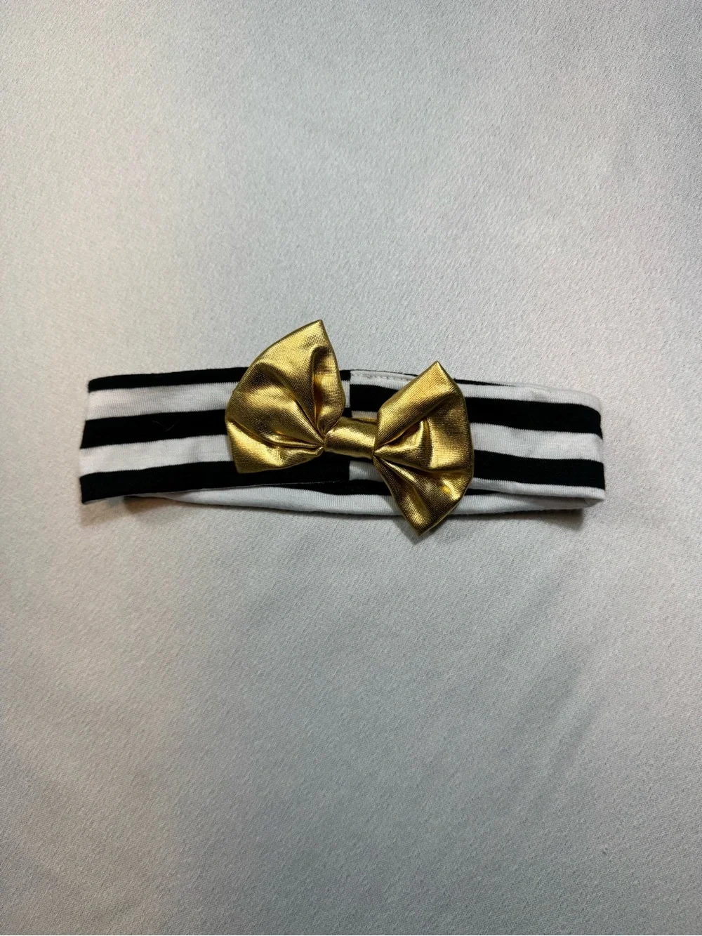 I Put a Spell On Daddy Baby Outfit - White, Black & Gold 6 months